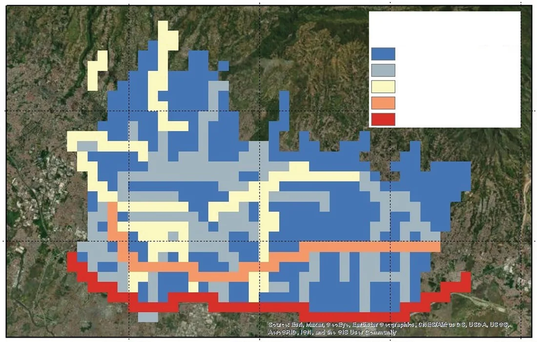 Total emisi antropogenik PM10 di Cekungan Bandung tahun 2015